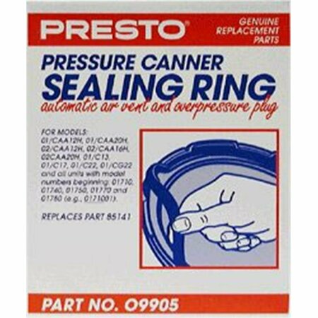 PRESTO Pressure Canner Sealing Ring Air Vent and Plug PR394008